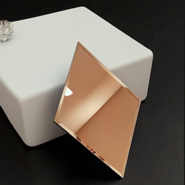 Glass tiles diamond rosegold