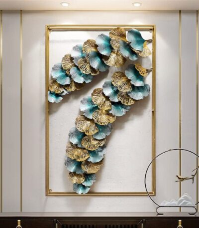 Metal wall Art leaf Design