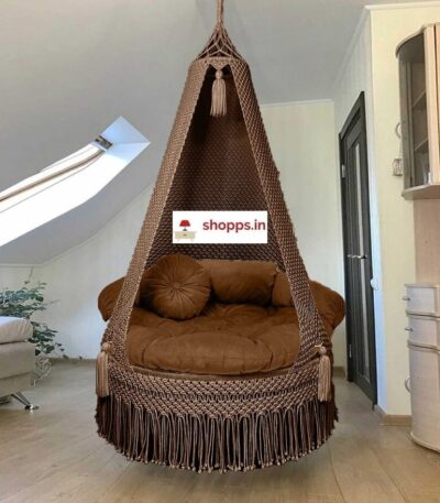 brown macrame swing cod cash on delivery