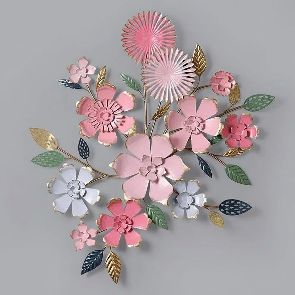 Flower wall decor