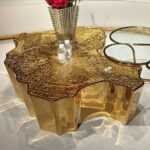 Metal tree table